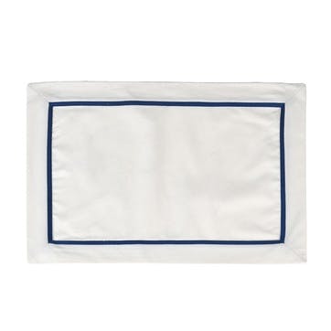 Cotton Set of 4 Placemats 35 x 50cm, Navy