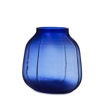 Step Medium Vase H23 x D17 x D11.5cm Blue