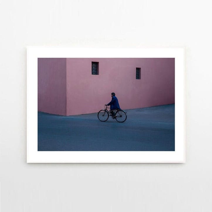 Christina Kayser O. Bicycle Man, 30x40, Purple