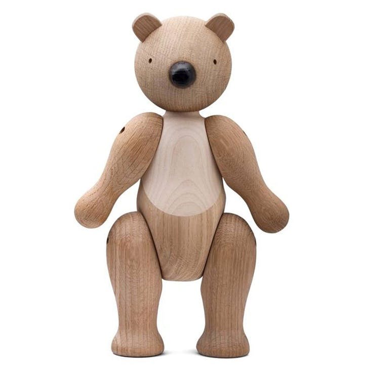 Bear Wooden Figurine, Medium, Oak/Maple
