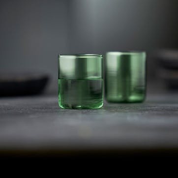 Torino Set of 2 Shot Glasses, 55ml, Green