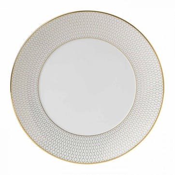 Gio Gold Salad Plate D20cm, Gold/White