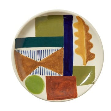 Spring Oak Side Plate, 19cm, Multi