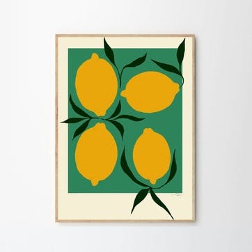 Anna Mörner Green Lemon, 50x70, Green
