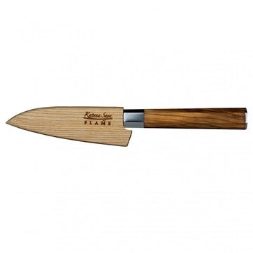 Flame Paring Knife 9cm, Olive Wood