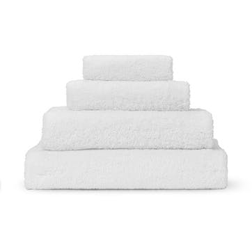 Plain Organic Cotton Hand Towel, White