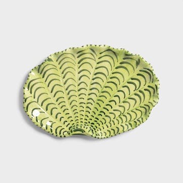 Shellegance Plate 16 x 11cm, green