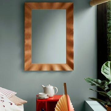 Wavy Mirror 100 x 70cm, Natural