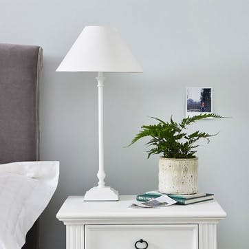 Cowley Table Lamp, White