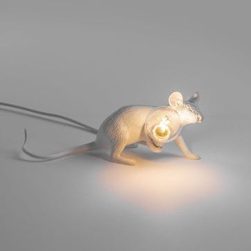 Mouse Lamp, Lying down White