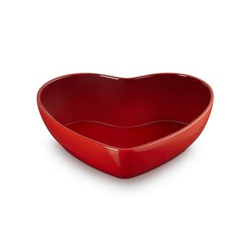 Heart Serving Bowl, 30cm, Cerise