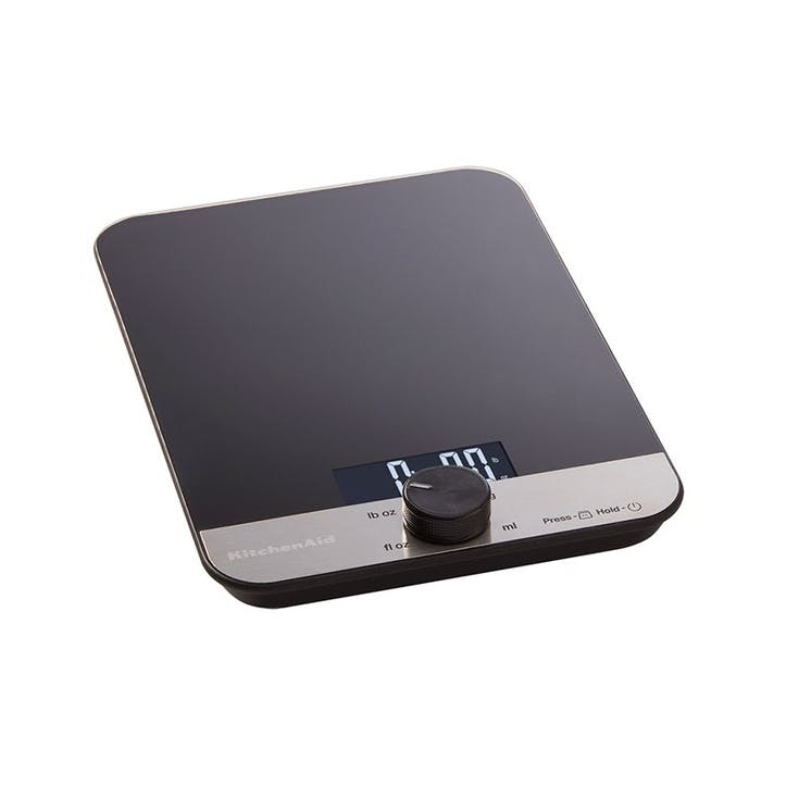 Digital Glass Top Kitchen Scale, Black