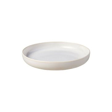 Crafted Cotton Deep Plate D21.5cm, White