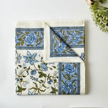 Allegra Tablecloth, 145 x 310cm, Blue