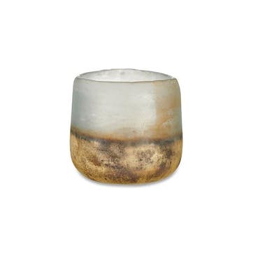 Ngolo Tealight Holder D16cm, Aged Smoke