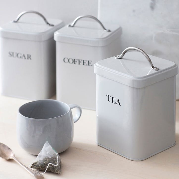 Tea Canister in Chalk
