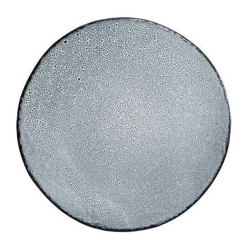 Lava Dinner Plate, D28.5cm, Dark Grey