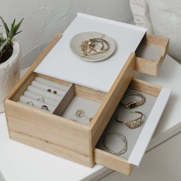 Stowit Jewellry Box, Mini, White Natural