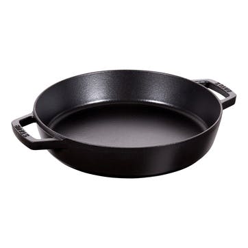 Double handle frying pan, 26cm, Staub, black