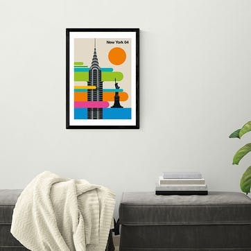 Bo Lundberg New York 64 Framed Print 63 x 45cm, Multi