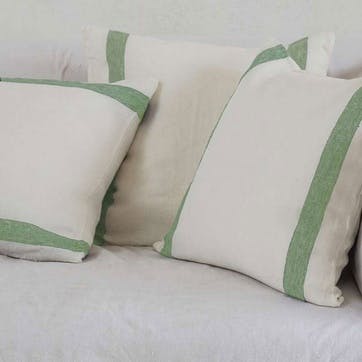 Arles Stripe Cushion Cover H45 x W45cm, Olive