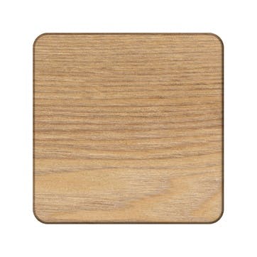 Naturals Oak Veneer Coasters, Set of 4