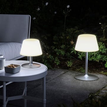 Garden table lamp, Eva Solo, Sun Light, White/Silver