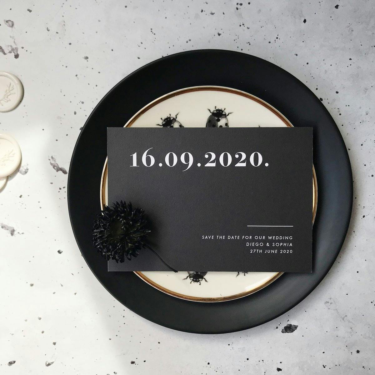 PaperGrace save the date invitation