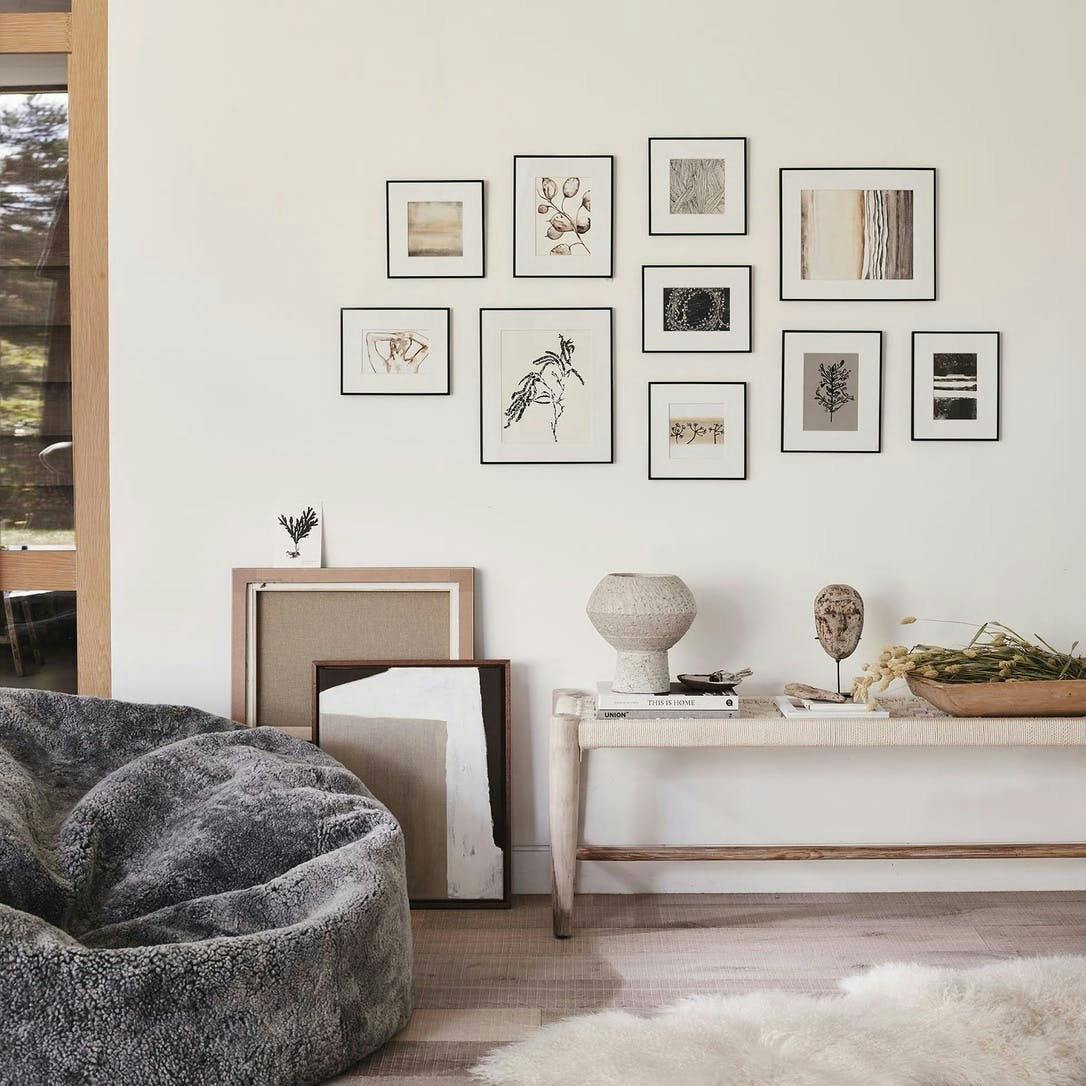The white company gallery wall