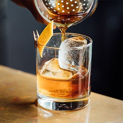 old fashioned wedding cocktail