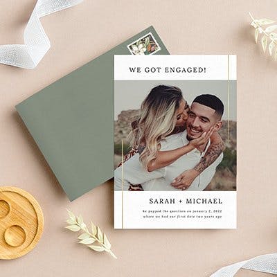 engagement party stationery