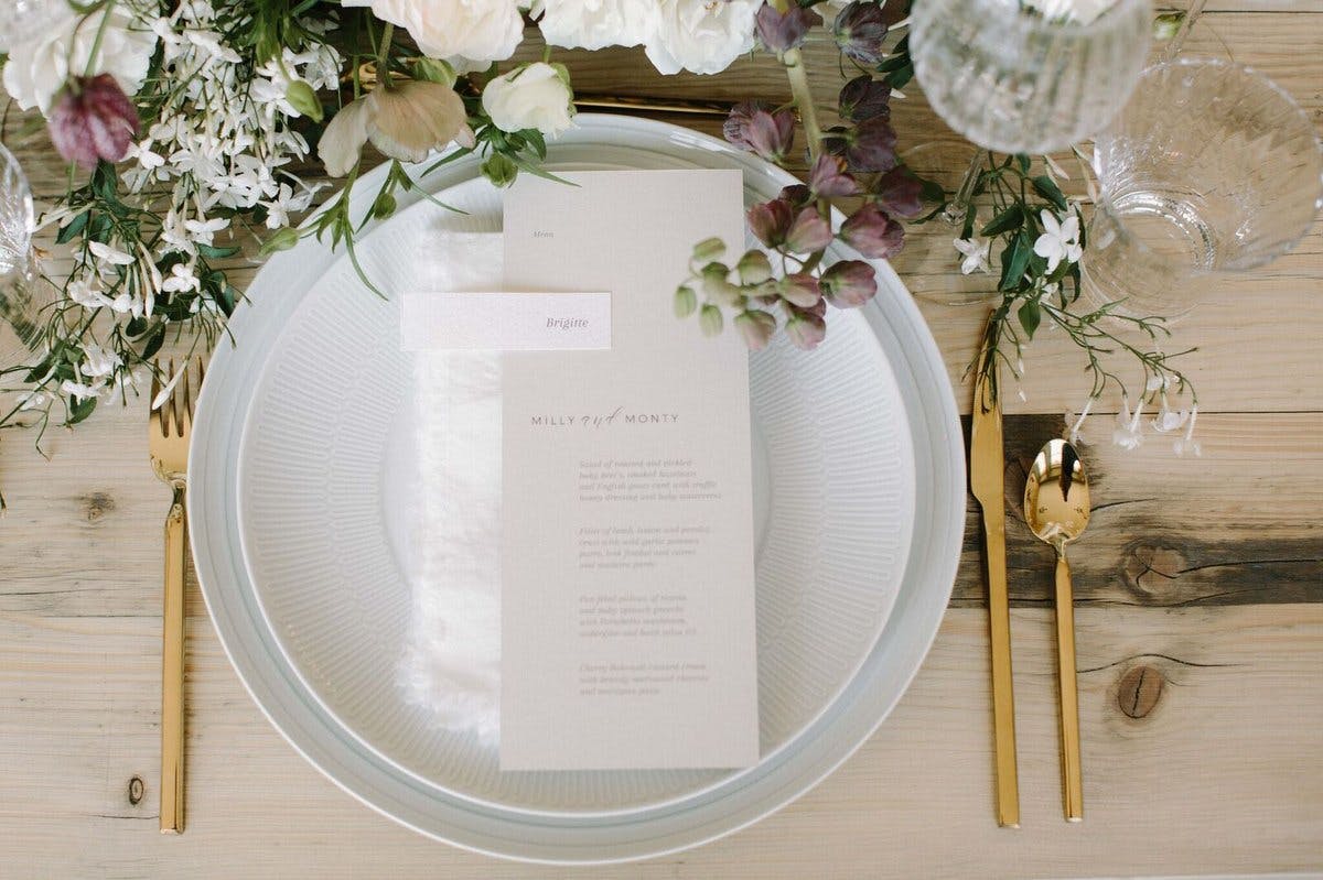 Holywell Hall Placesetting