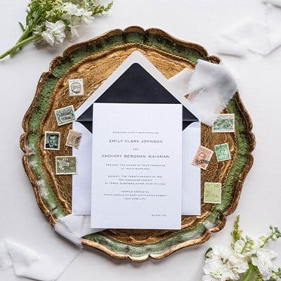traditional wedding invites