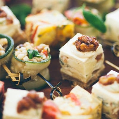 wedding catering canapes