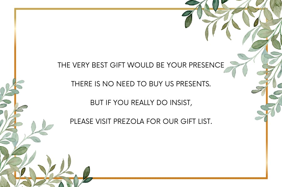 Gift Poems for your wedding invitations. Help with invitation wording -  Rodo Creative